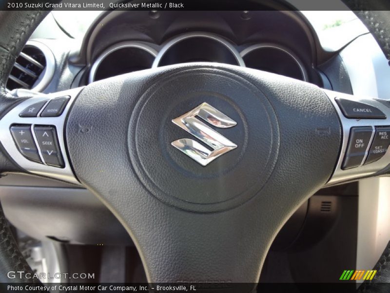 Quicksilver Metallic / Black 2010 Suzuki Grand Vitara Limited