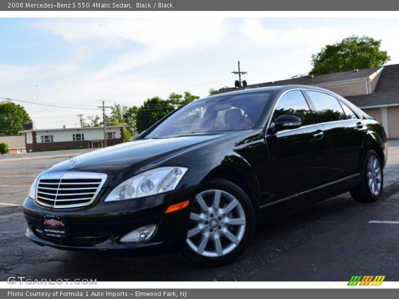 Black / Black 2008 Mercedes-Benz S 550 4Matic Sedan