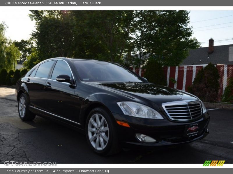 Black / Black 2008 Mercedes-Benz S 550 4Matic Sedan