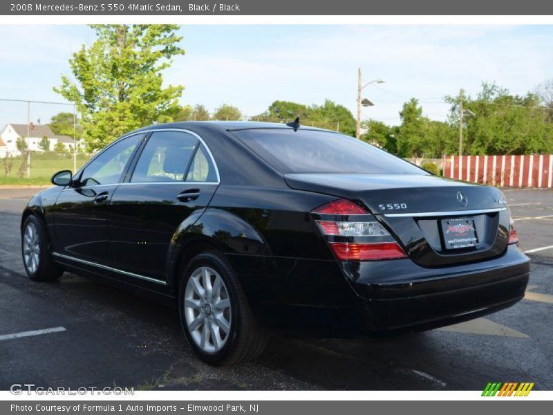 Black / Black 2008 Mercedes-Benz S 550 4Matic Sedan