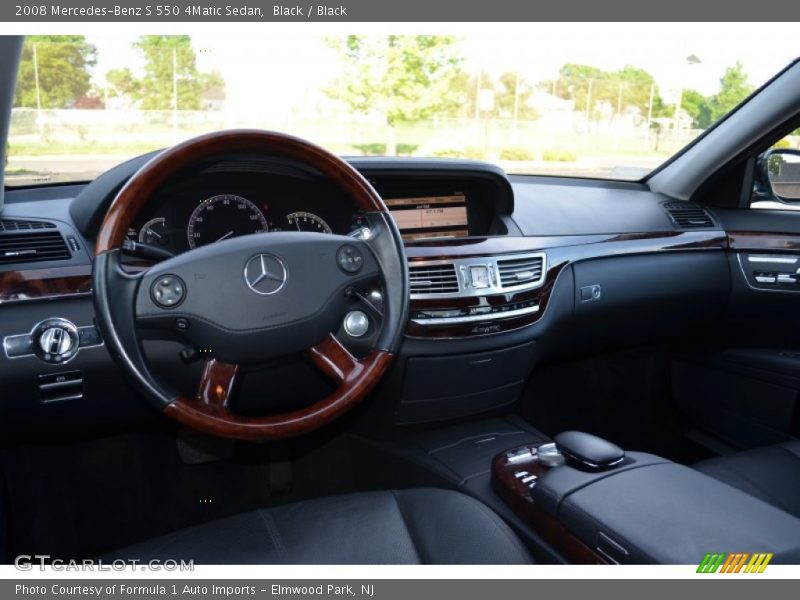 Black / Black 2008 Mercedes-Benz S 550 4Matic Sedan