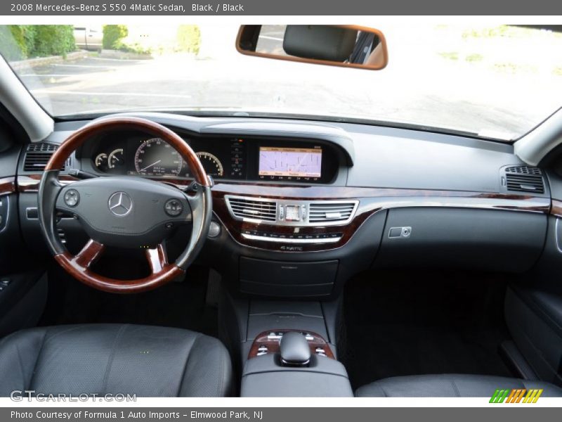 Black / Black 2008 Mercedes-Benz S 550 4Matic Sedan