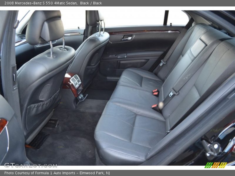 Black / Black 2008 Mercedes-Benz S 550 4Matic Sedan
