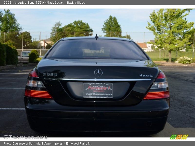 Black / Black 2008 Mercedes-Benz S 550 4Matic Sedan