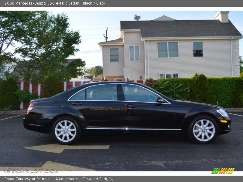 Black / Black 2008 Mercedes-Benz S 550 4Matic Sedan