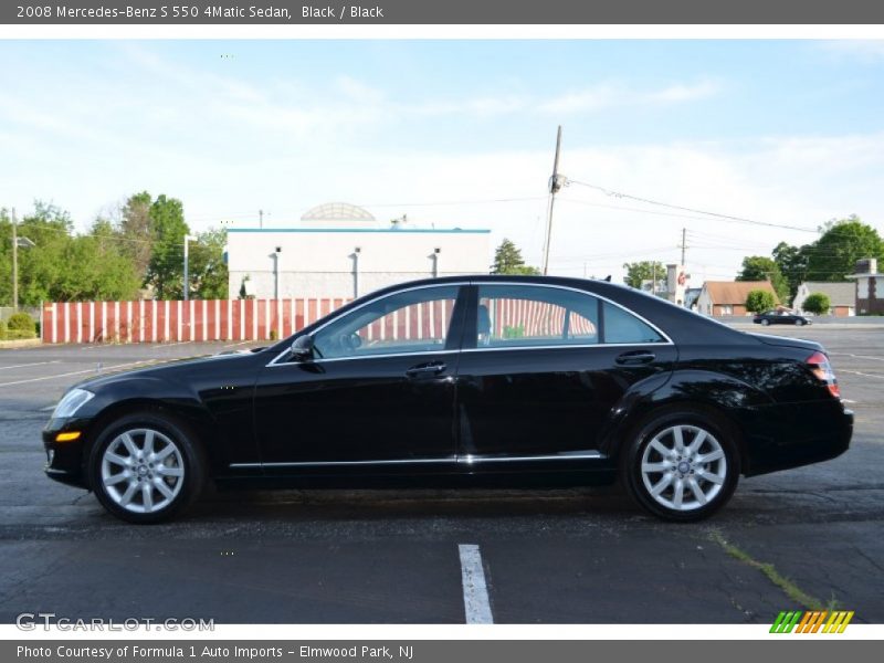Black / Black 2008 Mercedes-Benz S 550 4Matic Sedan