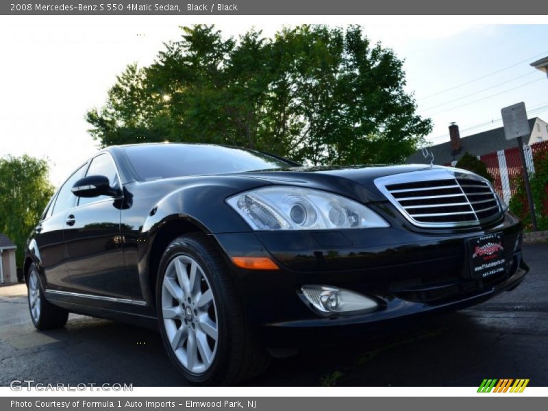 Black / Black 2008 Mercedes-Benz S 550 4Matic Sedan