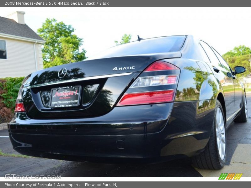 Black / Black 2008 Mercedes-Benz S 550 4Matic Sedan