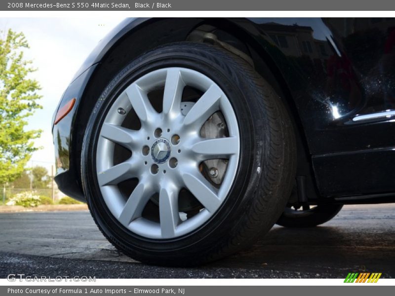 Black / Black 2008 Mercedes-Benz S 550 4Matic Sedan