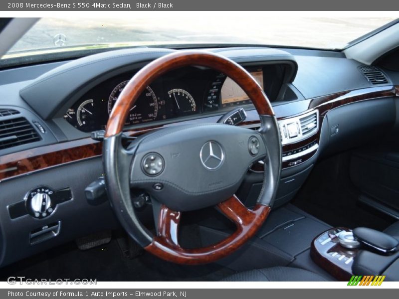 Black / Black 2008 Mercedes-Benz S 550 4Matic Sedan