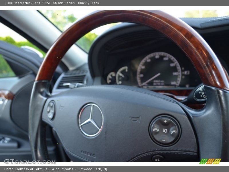 Black / Black 2008 Mercedes-Benz S 550 4Matic Sedan