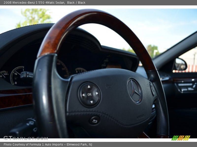 Black / Black 2008 Mercedes-Benz S 550 4Matic Sedan