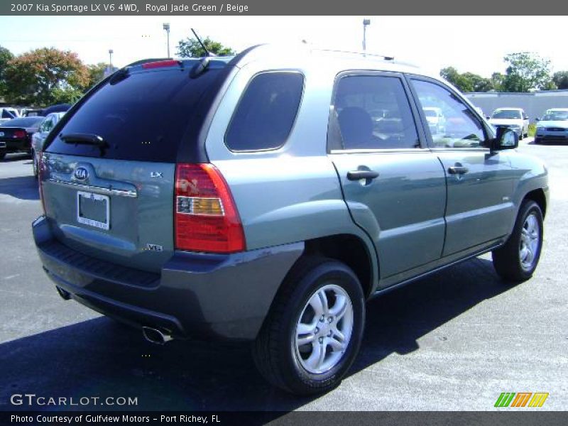 Royal Jade Green / Beige 2007 Kia Sportage LX V6 4WD