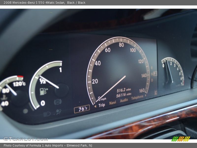 Black / Black 2008 Mercedes-Benz S 550 4Matic Sedan