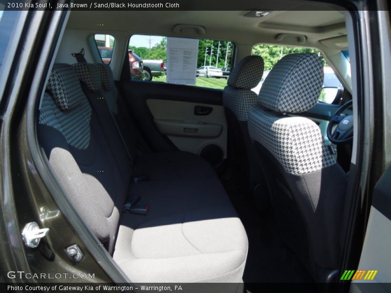 Java Brown / Sand/Black Houndstooth Cloth 2010 Kia Soul !