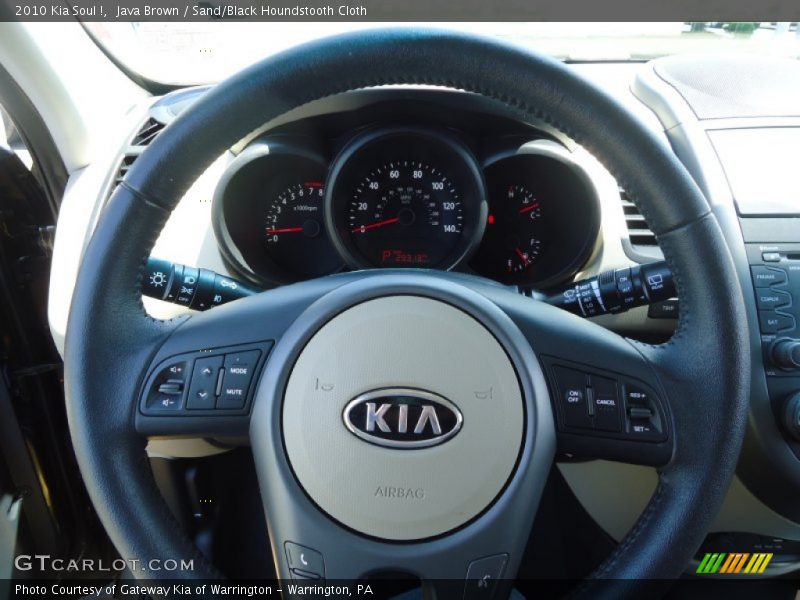 Java Brown / Sand/Black Houndstooth Cloth 2010 Kia Soul !