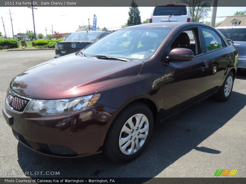 Dark Cherry / Stone 2011 Kia Forte EX