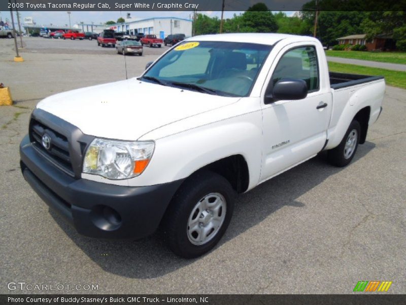 Super White / Graphite Gray 2008 Toyota Tacoma Regular Cab