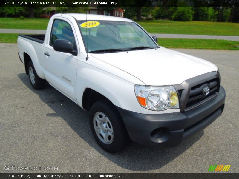 Super White / Graphite Gray 2008 Toyota Tacoma Regular Cab
