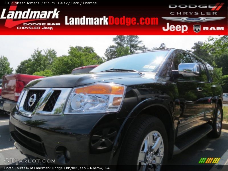 Galaxy Black / Charcoal 2012 Nissan Armada Platinum