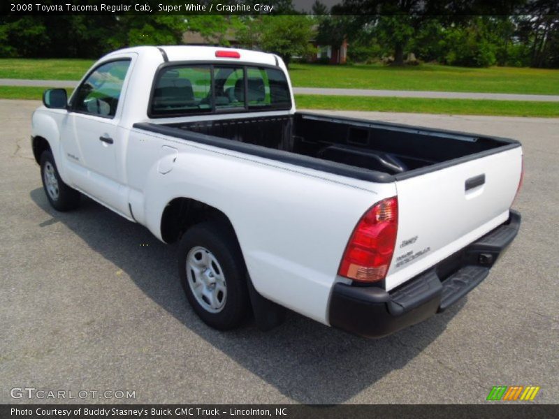 Super White / Graphite Gray 2008 Toyota Tacoma Regular Cab