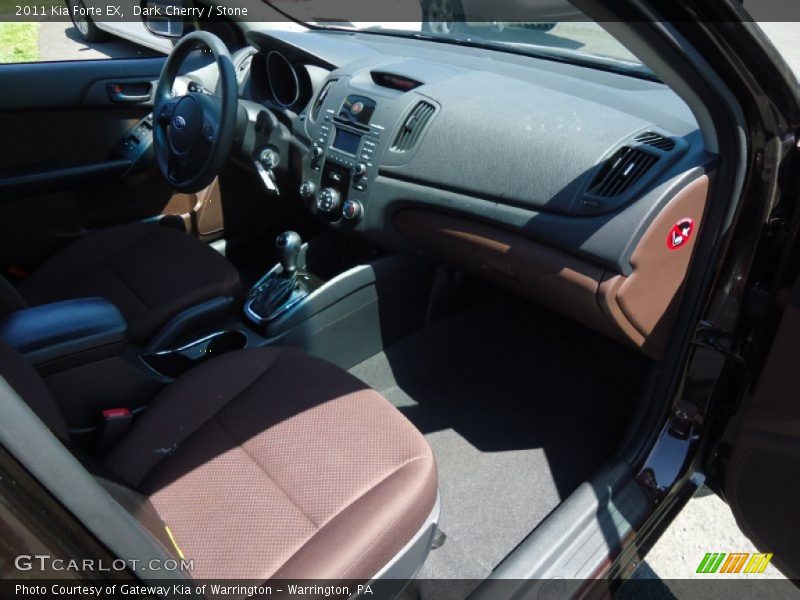 Dark Cherry / Stone 2011 Kia Forte EX