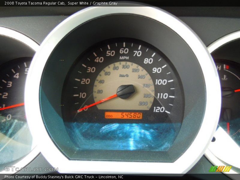 Super White / Graphite Gray 2008 Toyota Tacoma Regular Cab