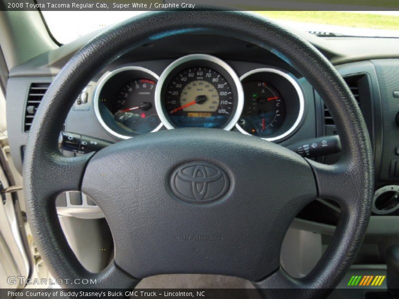 Super White / Graphite Gray 2008 Toyota Tacoma Regular Cab