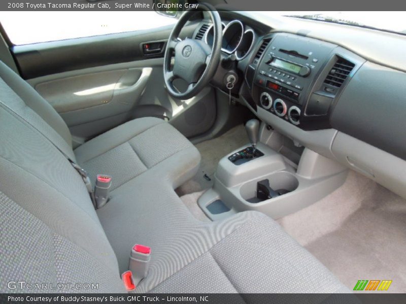 Super White / Graphite Gray 2008 Toyota Tacoma Regular Cab