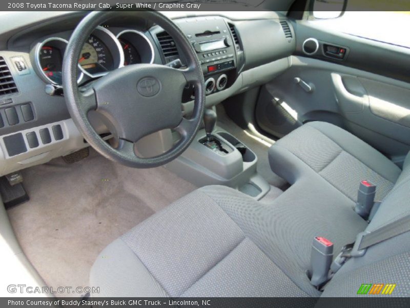 Super White / Graphite Gray 2008 Toyota Tacoma Regular Cab