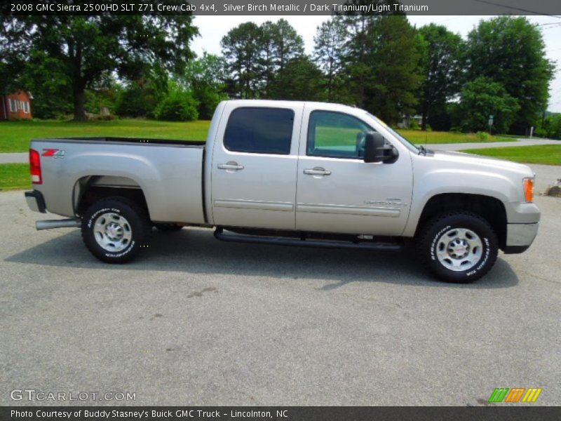 Silver Birch Metallic / Dark Titanium/Light Titanium 2008 GMC Sierra 2500HD SLT Z71 Crew Cab 4x4