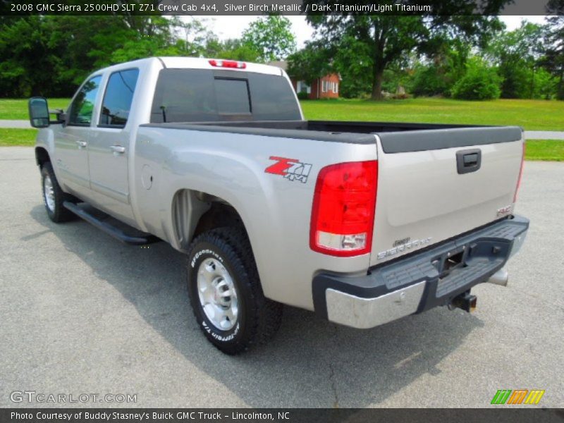 Silver Birch Metallic / Dark Titanium/Light Titanium 2008 GMC Sierra 2500HD SLT Z71 Crew Cab 4x4