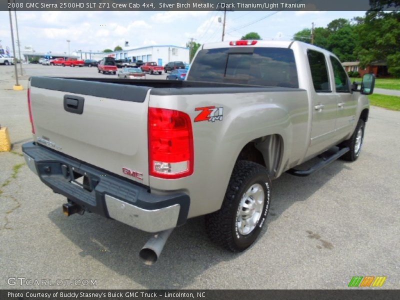 Silver Birch Metallic / Dark Titanium/Light Titanium 2008 GMC Sierra 2500HD SLT Z71 Crew Cab 4x4