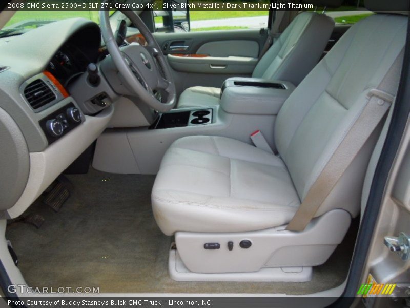 Silver Birch Metallic / Dark Titanium/Light Titanium 2008 GMC Sierra 2500HD SLT Z71 Crew Cab 4x4