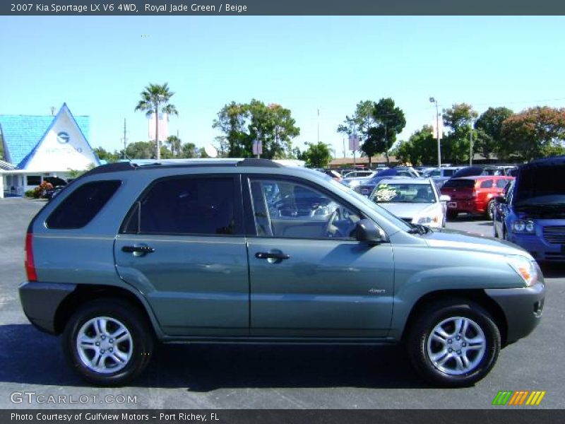 Royal Jade Green / Beige 2007 Kia Sportage LX V6 4WD