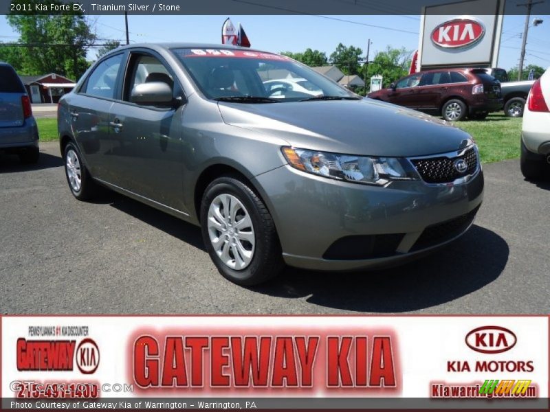 Titanium Silver / Stone 2011 Kia Forte EX