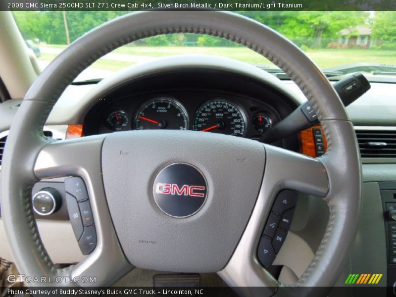 Silver Birch Metallic / Dark Titanium/Light Titanium 2008 GMC Sierra 2500HD SLT Z71 Crew Cab 4x4