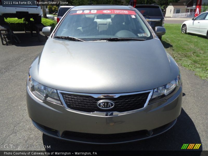 Titanium Silver / Stone 2011 Kia Forte EX