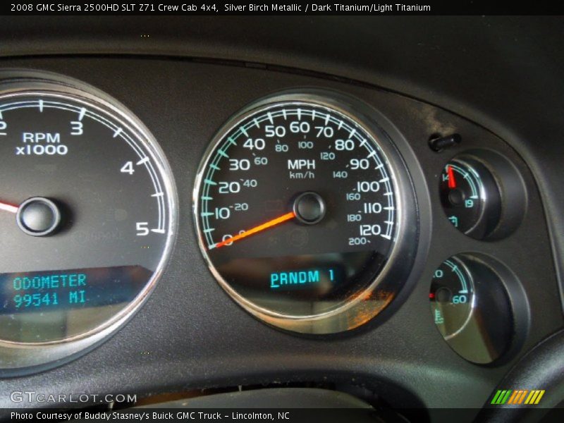 Silver Birch Metallic / Dark Titanium/Light Titanium 2008 GMC Sierra 2500HD SLT Z71 Crew Cab 4x4