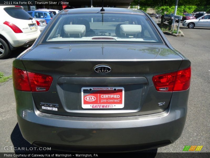 Titanium Silver / Stone 2011 Kia Forte EX