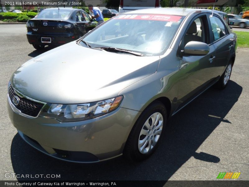 Titanium Silver / Stone 2011 Kia Forte EX