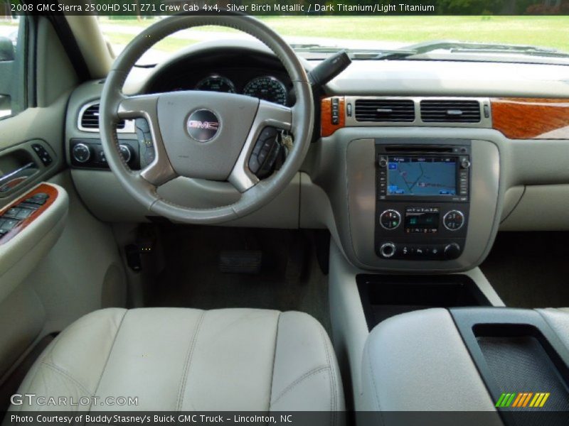 Silver Birch Metallic / Dark Titanium/Light Titanium 2008 GMC Sierra 2500HD SLT Z71 Crew Cab 4x4