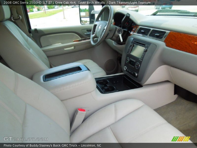Silver Birch Metallic / Dark Titanium/Light Titanium 2008 GMC Sierra 2500HD SLT Z71 Crew Cab 4x4