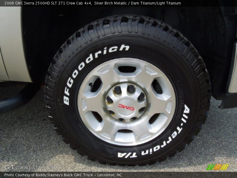 Silver Birch Metallic / Dark Titanium/Light Titanium 2008 GMC Sierra 2500HD SLT Z71 Crew Cab 4x4