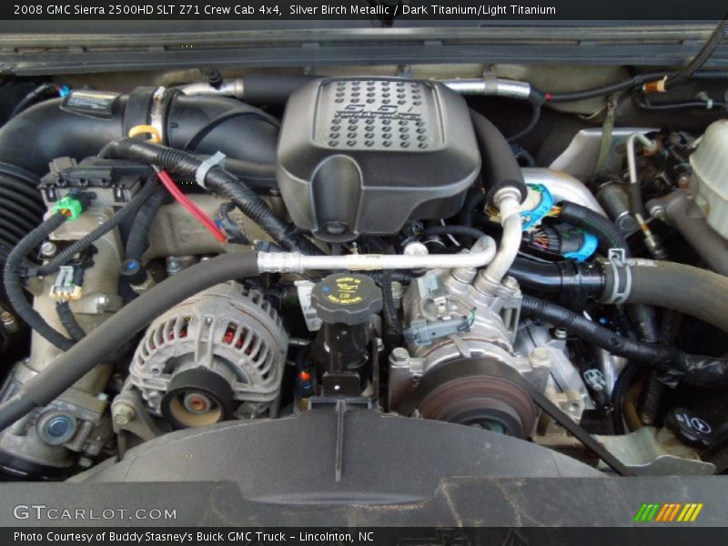 Silver Birch Metallic / Dark Titanium/Light Titanium 2008 GMC Sierra 2500HD SLT Z71 Crew Cab 4x4