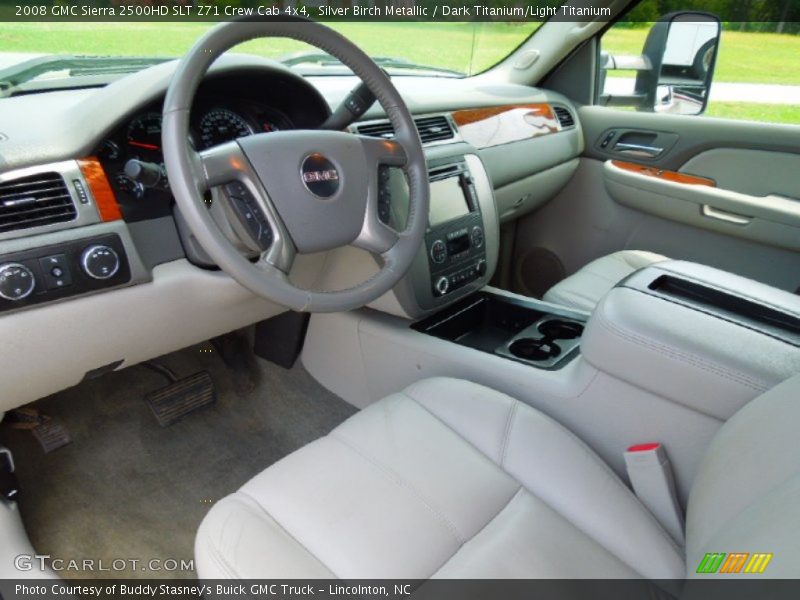 Silver Birch Metallic / Dark Titanium/Light Titanium 2008 GMC Sierra 2500HD SLT Z71 Crew Cab 4x4
