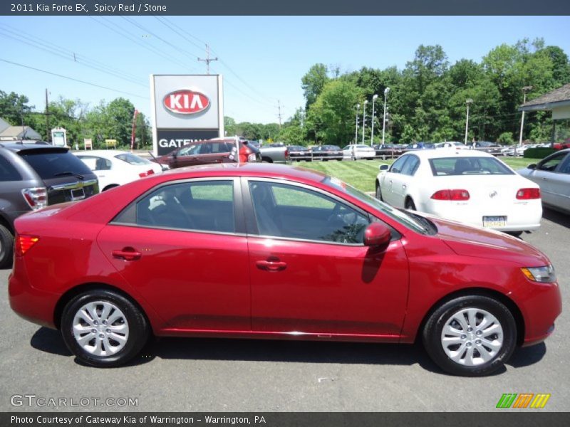 Spicy Red / Stone 2011 Kia Forte EX