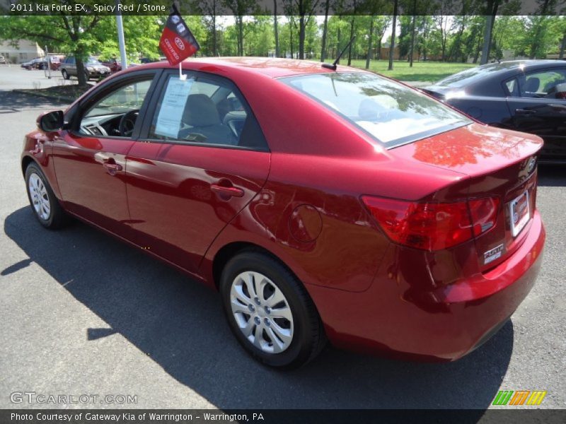 Spicy Red / Stone 2011 Kia Forte EX