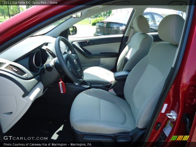 Spicy Red / Stone 2011 Kia Forte EX