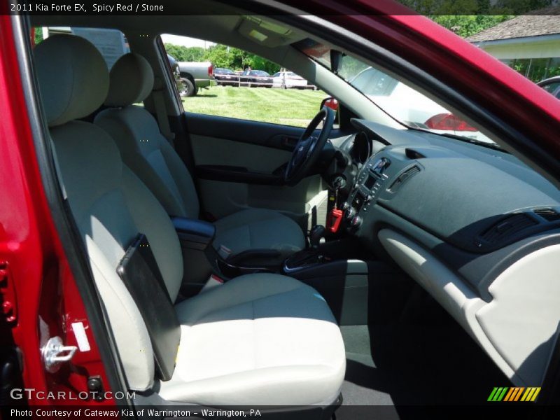 Spicy Red / Stone 2011 Kia Forte EX
